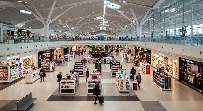 Heathrow Airport fantastic facilities with cafes, restaurants, shopping and wheelchair access